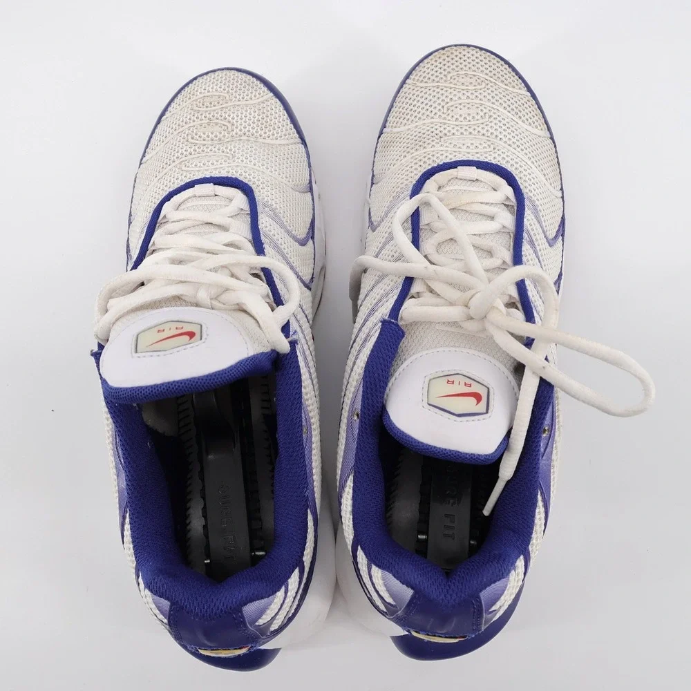 Nike Air Max Plus‎ CJ9928-100 Sneakers Blue White Mens 8.5 No Insoles
